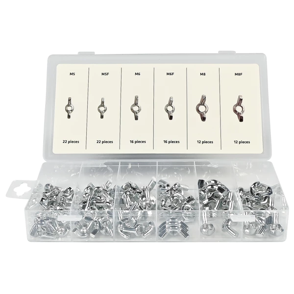 Butterfly nut set 100 pc