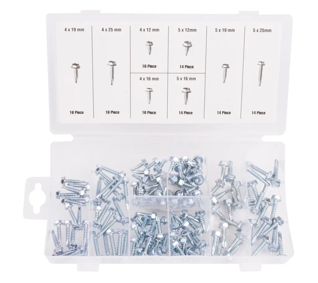 Selection of self-tapping screws 120 pcs
