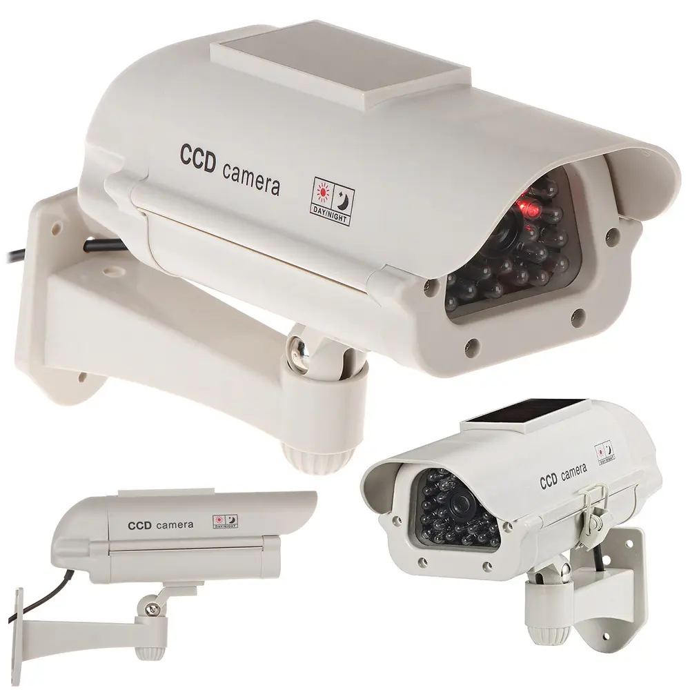 Dummy solar camera, flashing LED camera