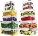 [12pcBt] Set of 12 microwave, freezer storage containers