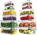 [12pcBt] Set of 12 storage containers for microwave and freezer