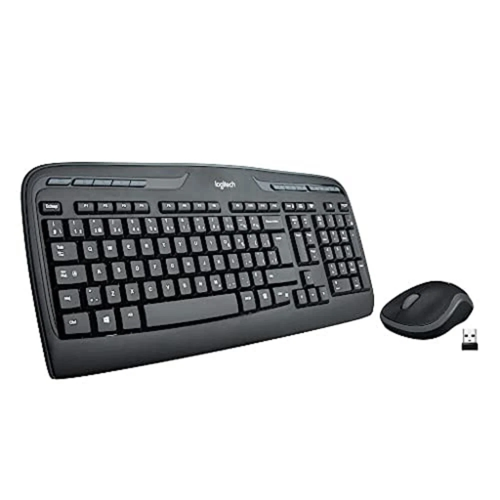 Logitech Wireless Desktop MK320 — Clavier Azerty + Souris sans Fil 
