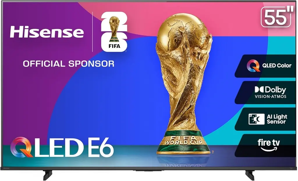 Hisense 55E6QF QLED 4K UHD Smart Fire TV 55 inch