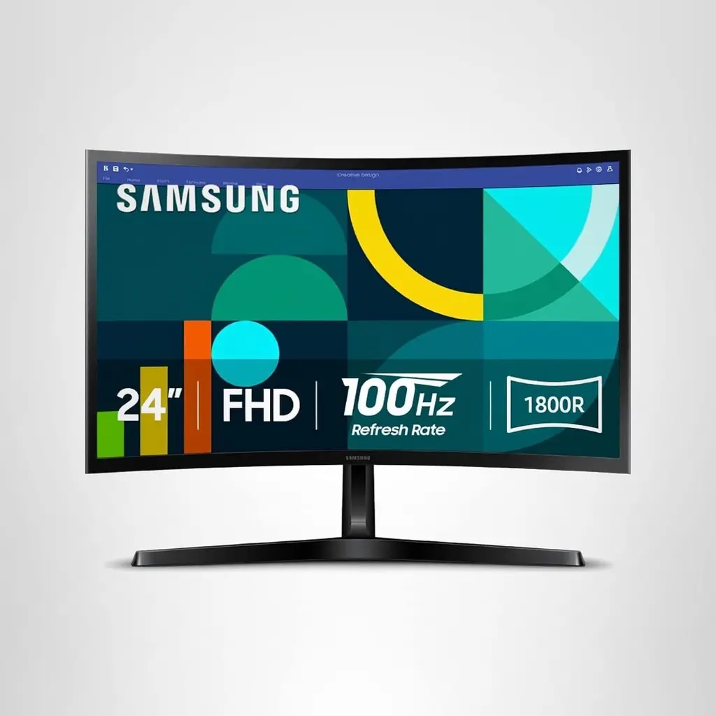SAMSUNG 24" Essential S3 Curved FHD 100Hz