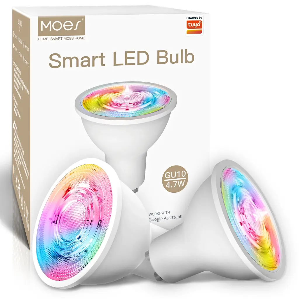 MOES ZigBee GU10 LED Smart Bulbs - RGB
