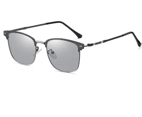 (27 - A677) Black metal sunglasses.  Cat.3. Strong light. THIS
