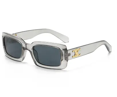 (18 - 14012) Glamour sunglasses, transparent, cat. 3. Strong solar light. THIS