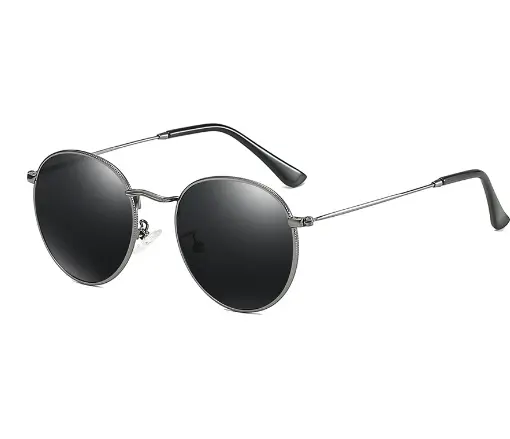 [26 - 3447] (26 - 3447) Silver metal glasses. Cat. 3 lenses. High brightness. CE