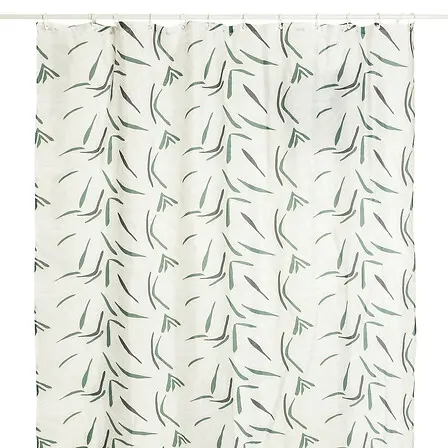 Multicolored shower curtain