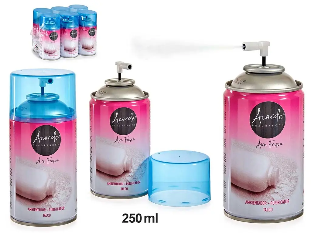 Recharge pour désodorisant en aérosol Talco 250ml 