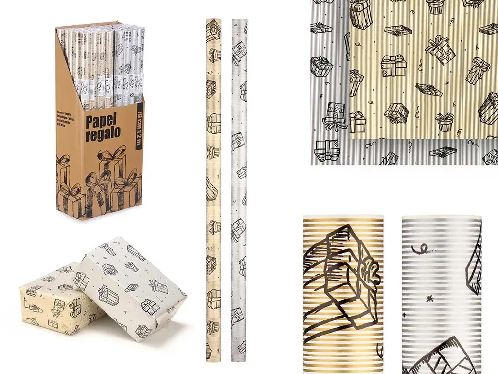 [21404 ZEN26] Papier cadeau 70x200 cadeaux