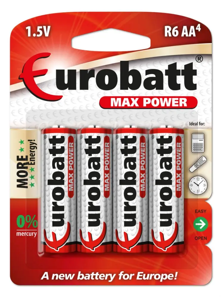 [BR6-BP4 ZEN26] Max Power AA R6 batteries - 4 pieces