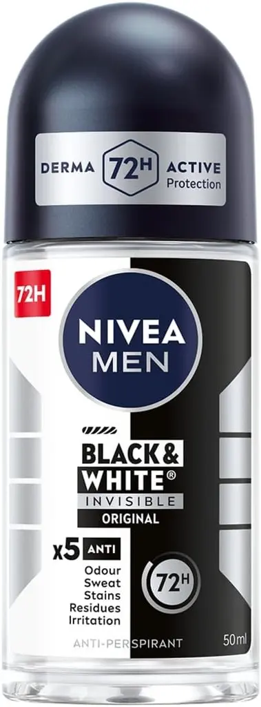 [ZEN12 NOREF1] Deodorant roller nivea men black and white 