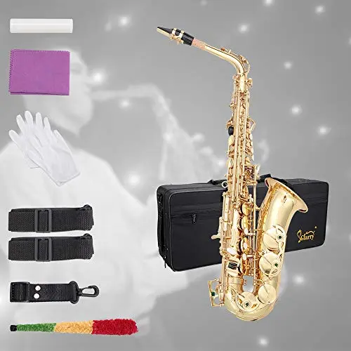 Glarry Saxophone Alto en Mi♭ (Eb) – Finition dorée