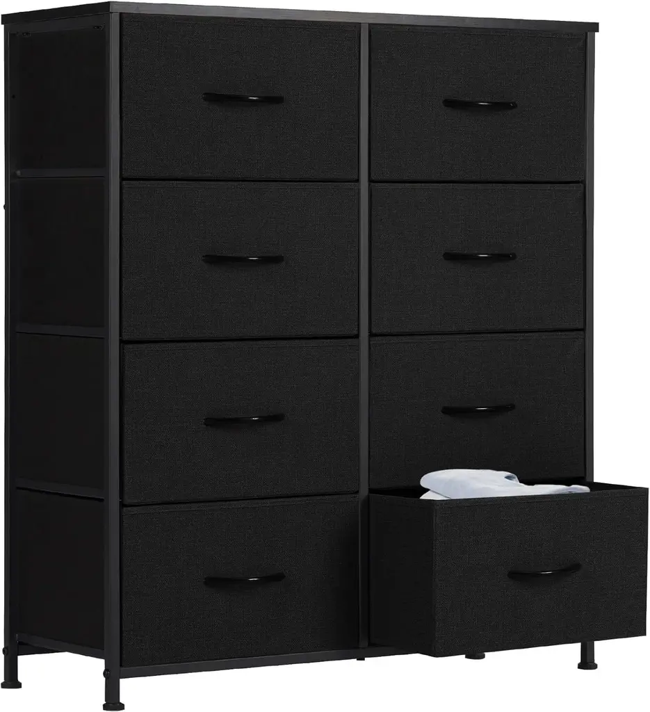 8 drawer chest of drawers (Noir)