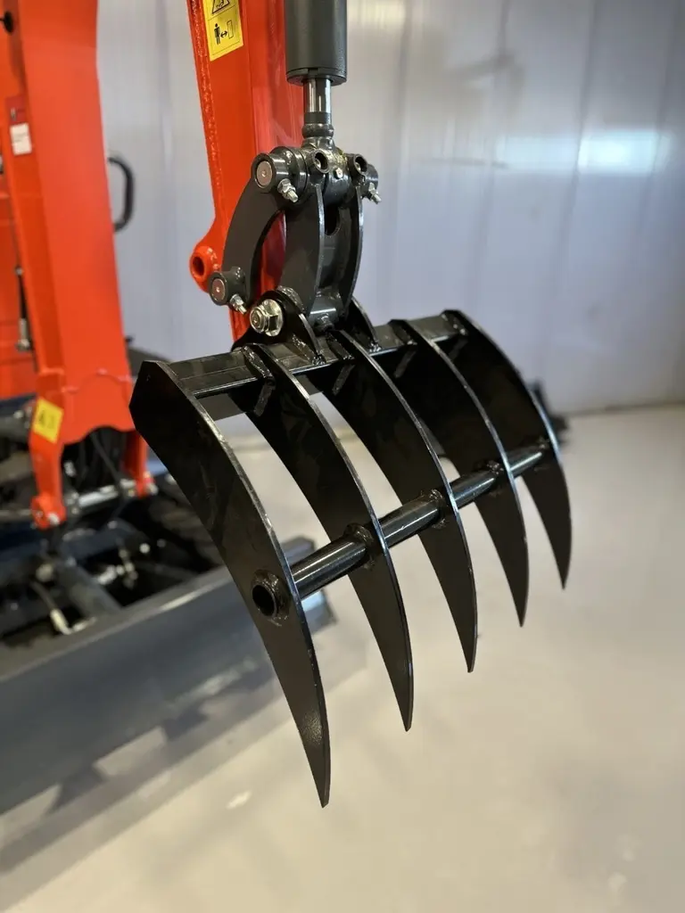 mini excavator rake