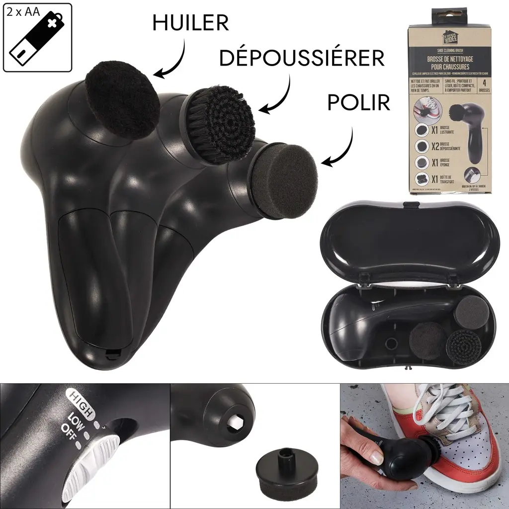 Brosse electrique pour chaussures