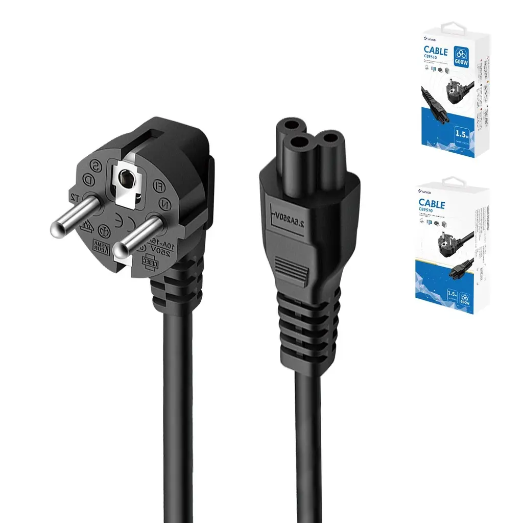 Power cable 600 W 1.5 m black