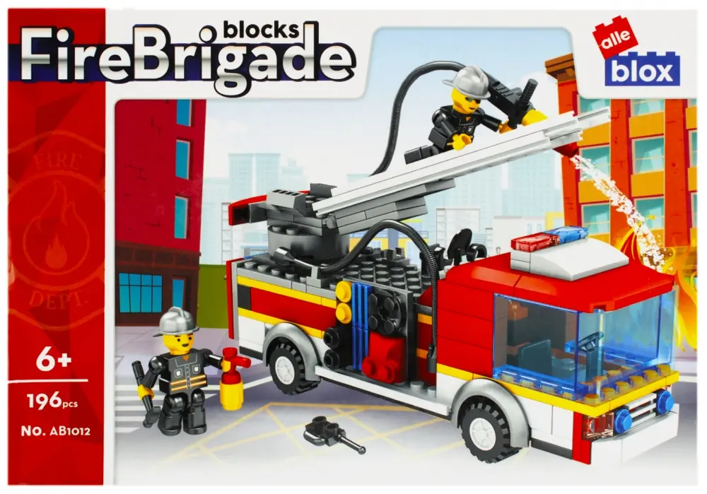 Blocs de construction Fire Brigade 196pc 32x22x5
