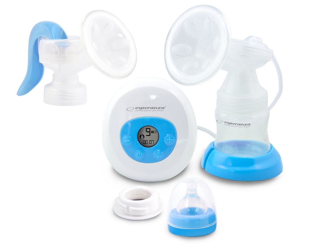 2 in 1 electric/manual breast pump