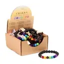 [MIN50 ZEN28] Chakra and Lava Stone Bracelet