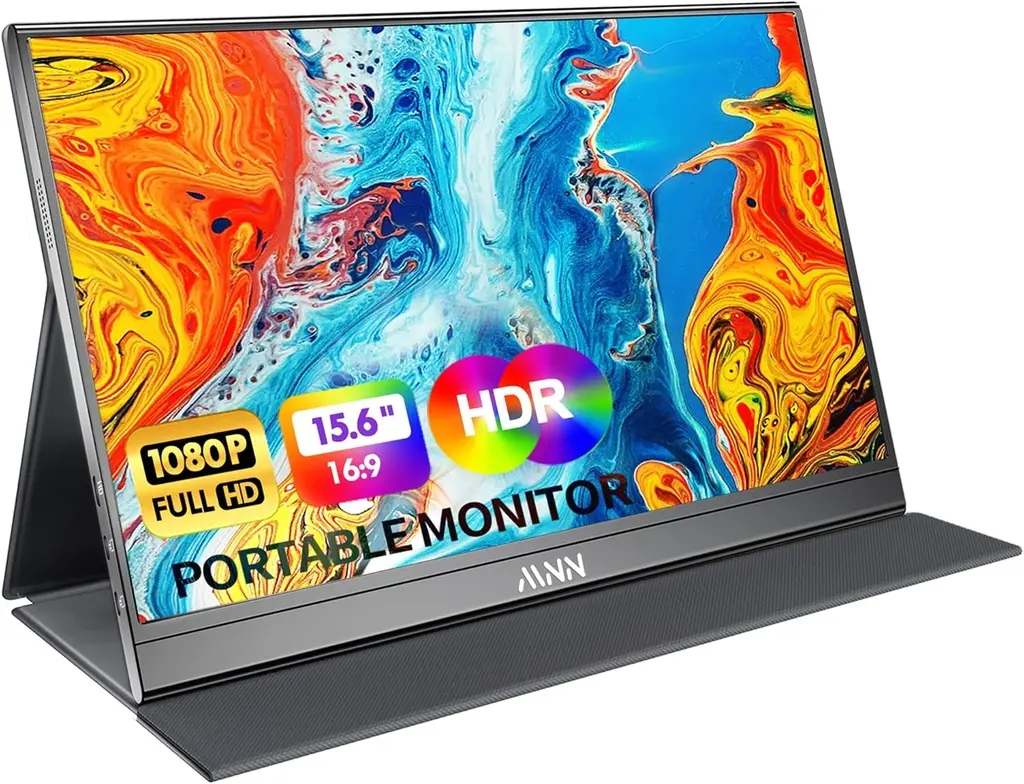 Portable Monitor 15.6" FHD 1080p IPS USB-C and HDMI
