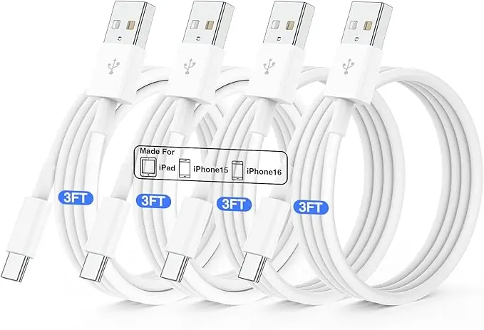 4 Pack USB C Fast Charging Cable