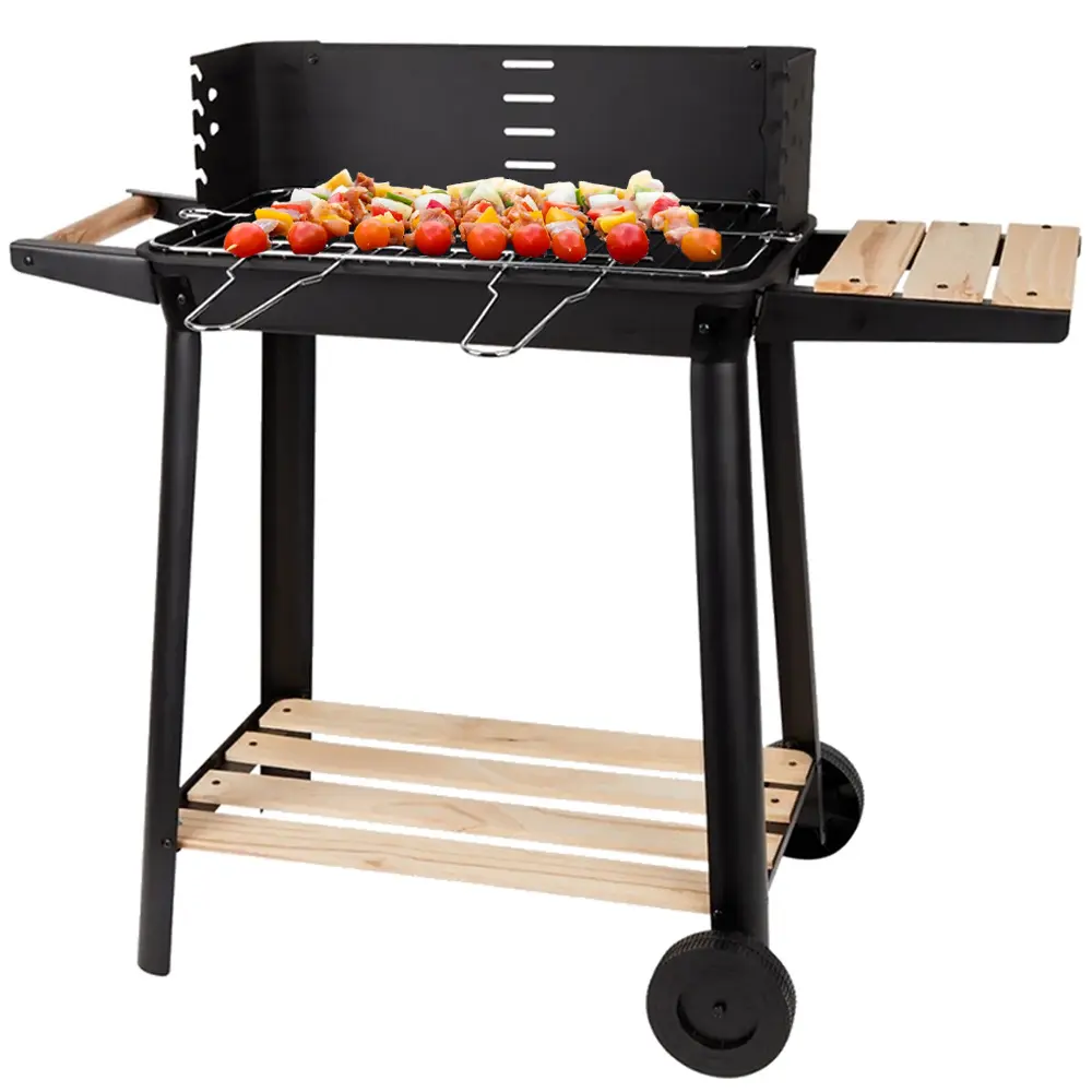 Large charcoal garden barbecue
