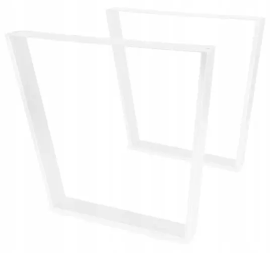 Trapezoid legs for table or desk 780 x 730 mm white