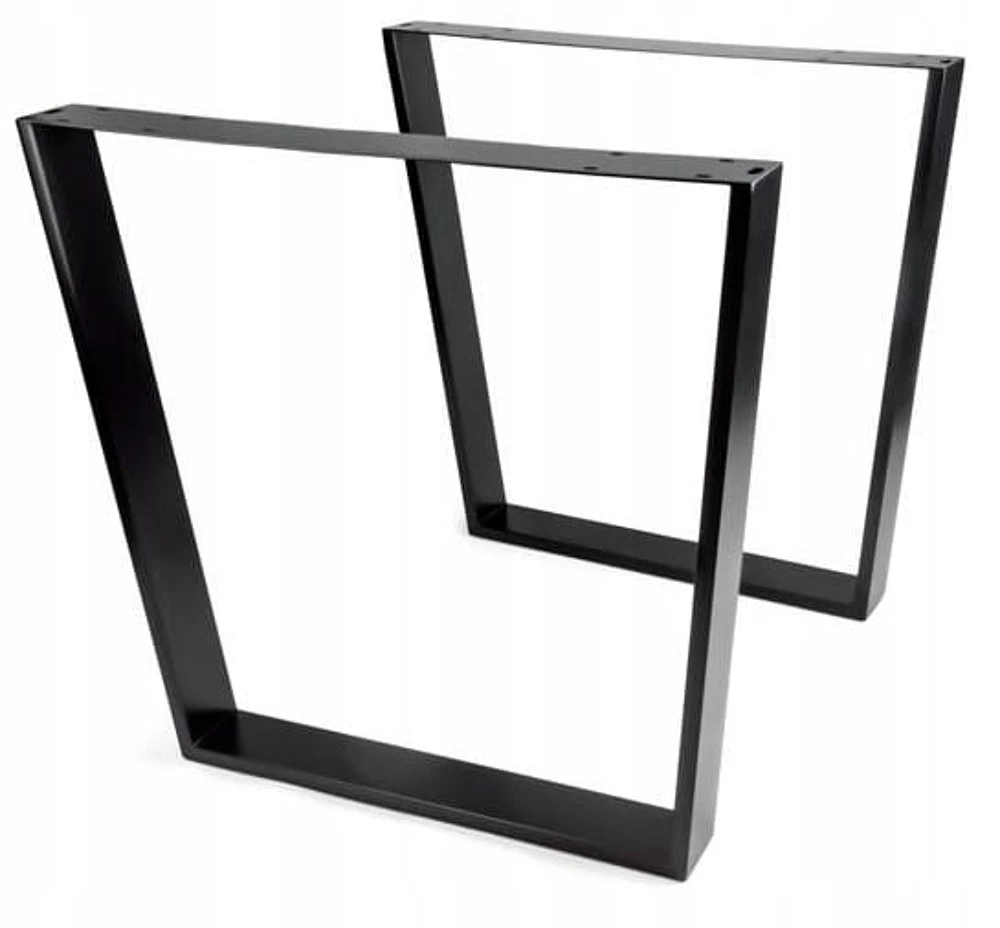 [ADG.39902 ZEN30] Pieds trapese  pour table / bureau – 780 × 730 mm Noir