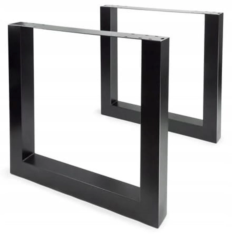 [ADG.39907 ZEN30] Pieds de table Carres 780 × 730 mm Noir