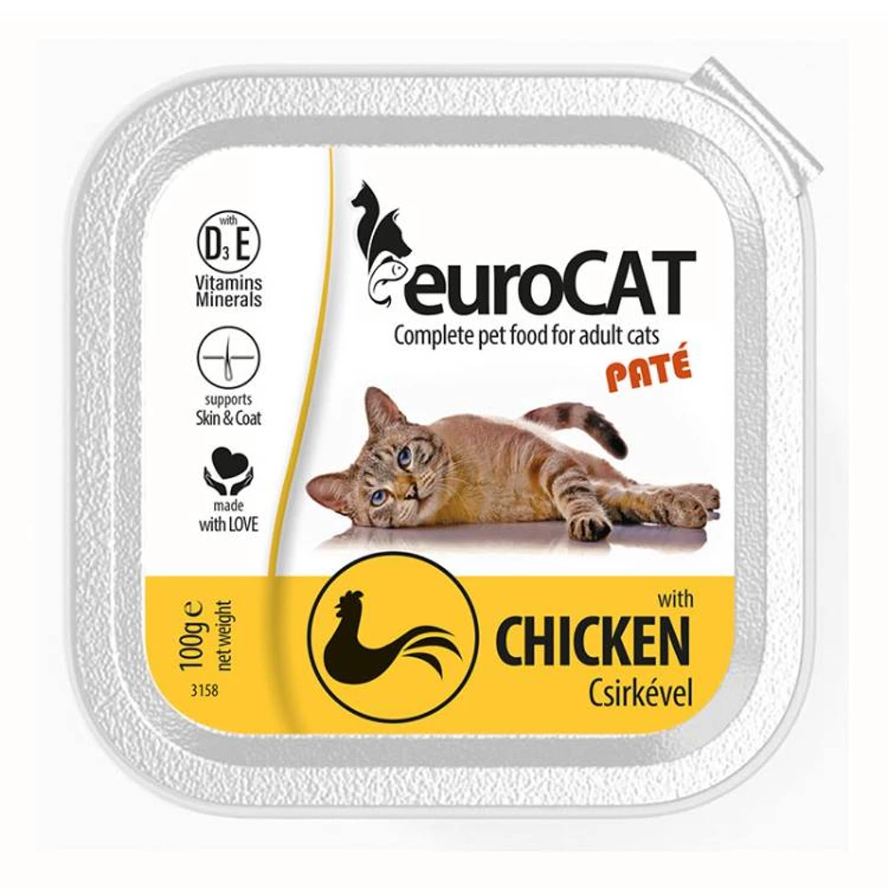 Eurocat Chicken pate for cats 100 g