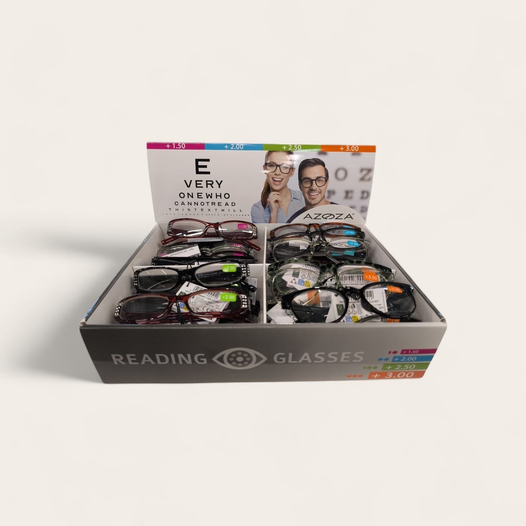 Assortiment de lunettes de lecture tendance – 48 pièces