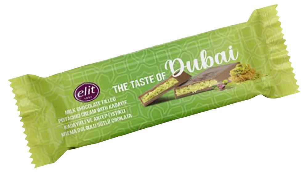 Tablettes de chocolat Elit Dubaï – barres de 30 g