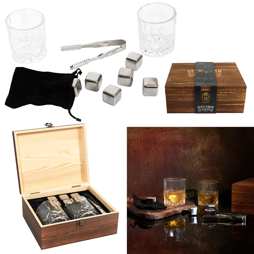 [KV0019 ZEN29] Gentleman whiskey box – 10 pieces