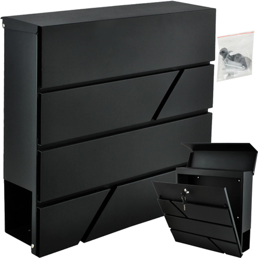 Large mailbox – exterior metal door