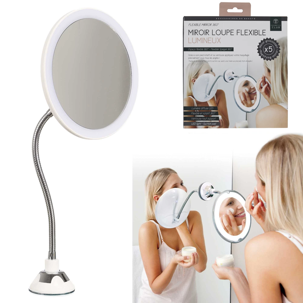 Miroir LED flexible x5