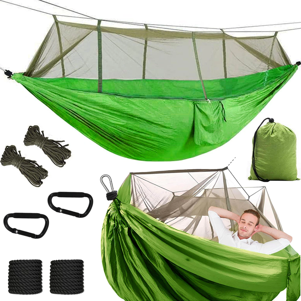 [27125 ZEN29] Hammock with mosquito net and travel hanging cover