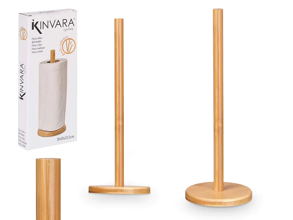 [99896 ZEN29] Bamboo toilet roll holder