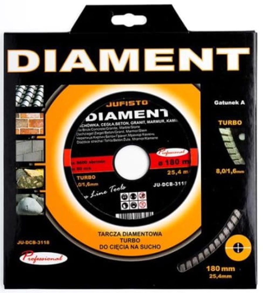 Diamond cutting disc 180 x 1.8 mm
