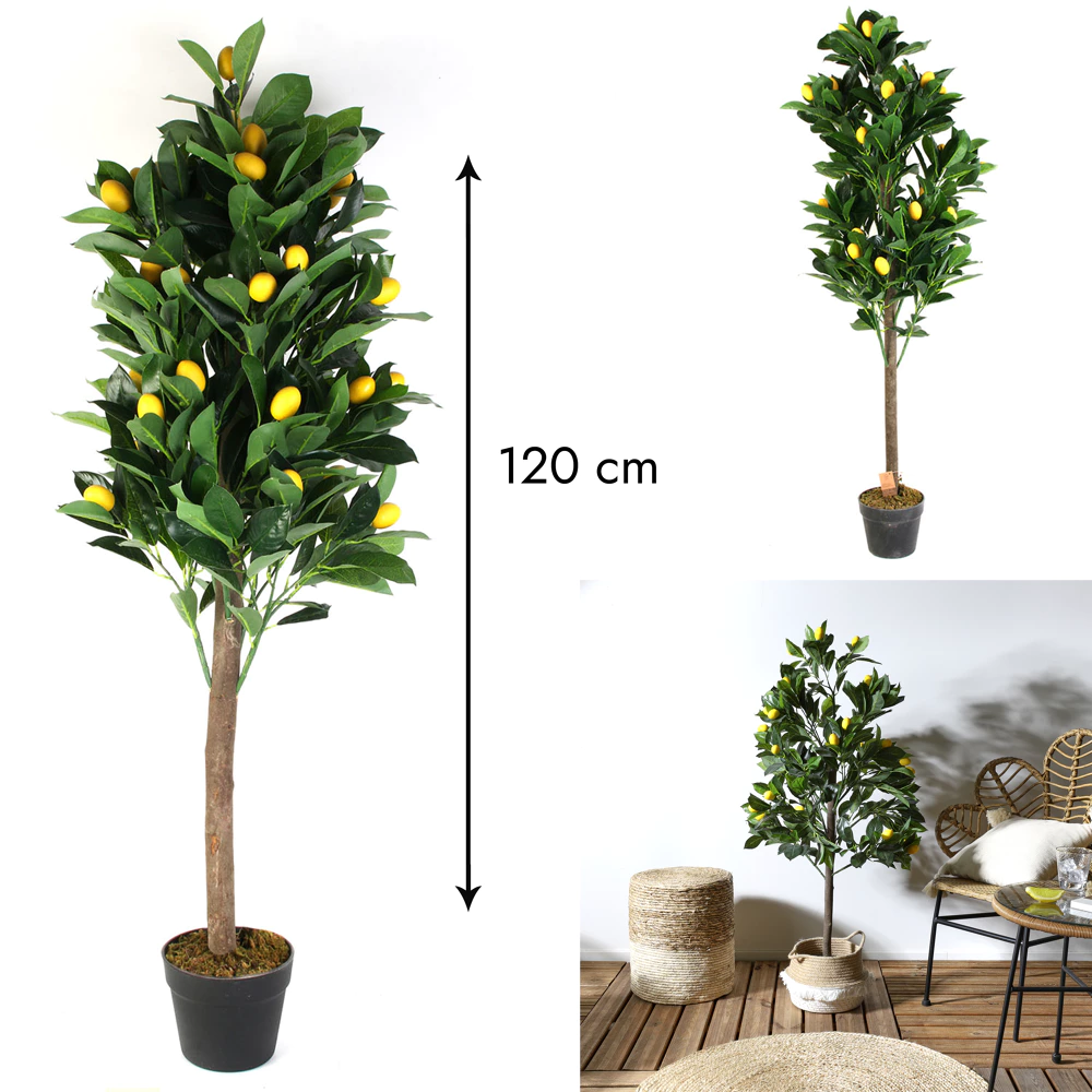 Plante artificielle citronnier 120 cm