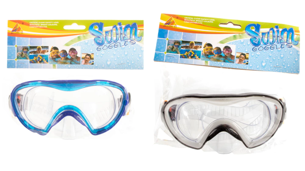 Lunettes de plongée 16,5 cm – couleurs assorties x2