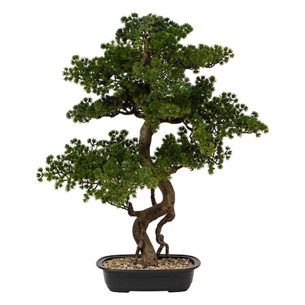 Bonsai in Polin ceramic pot H86 cm – green