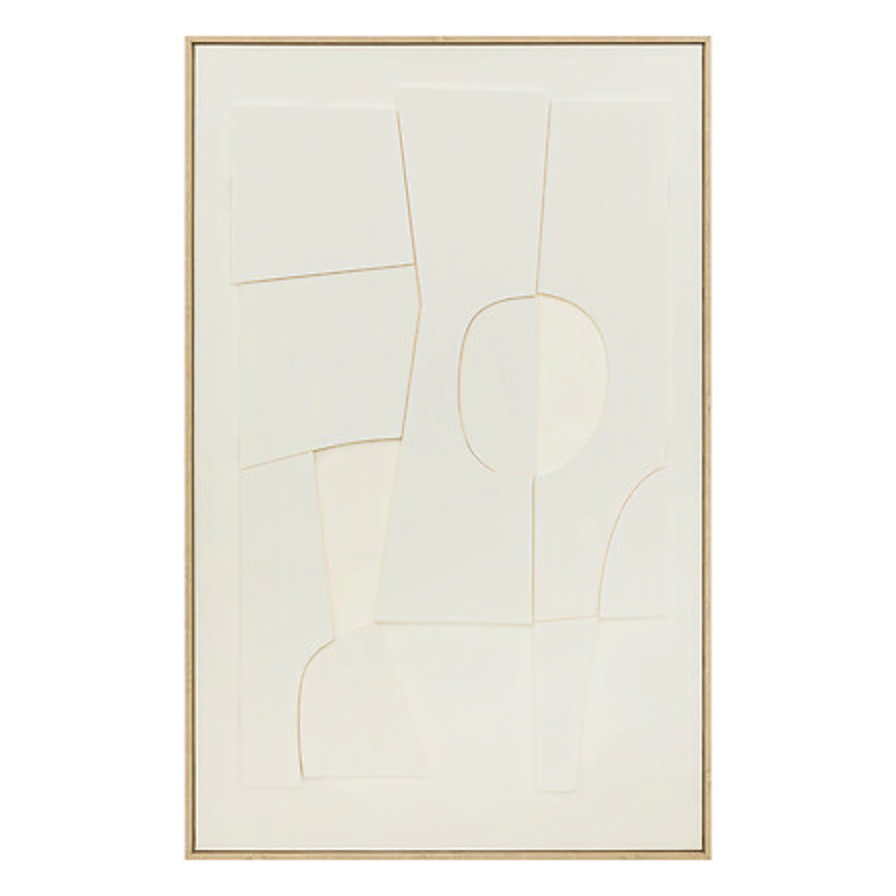 [205662 ZEN29] Decoration murale 3D Yelena 116x75 cm – blanc chaud