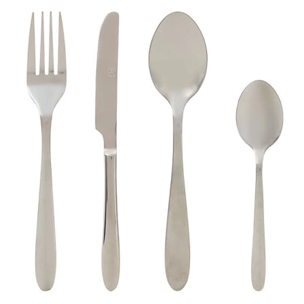 [207270 ZEN29] Nevis 24-piece cutlery set – silver