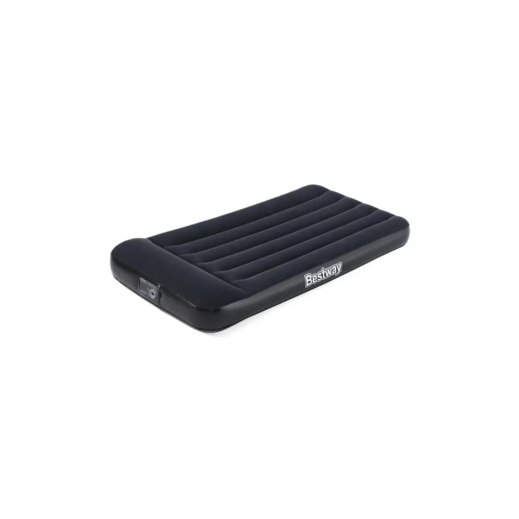 Inflatable mattress - 1 place - 188 x 99 x 30 cm - with integrated electric pump - 67556