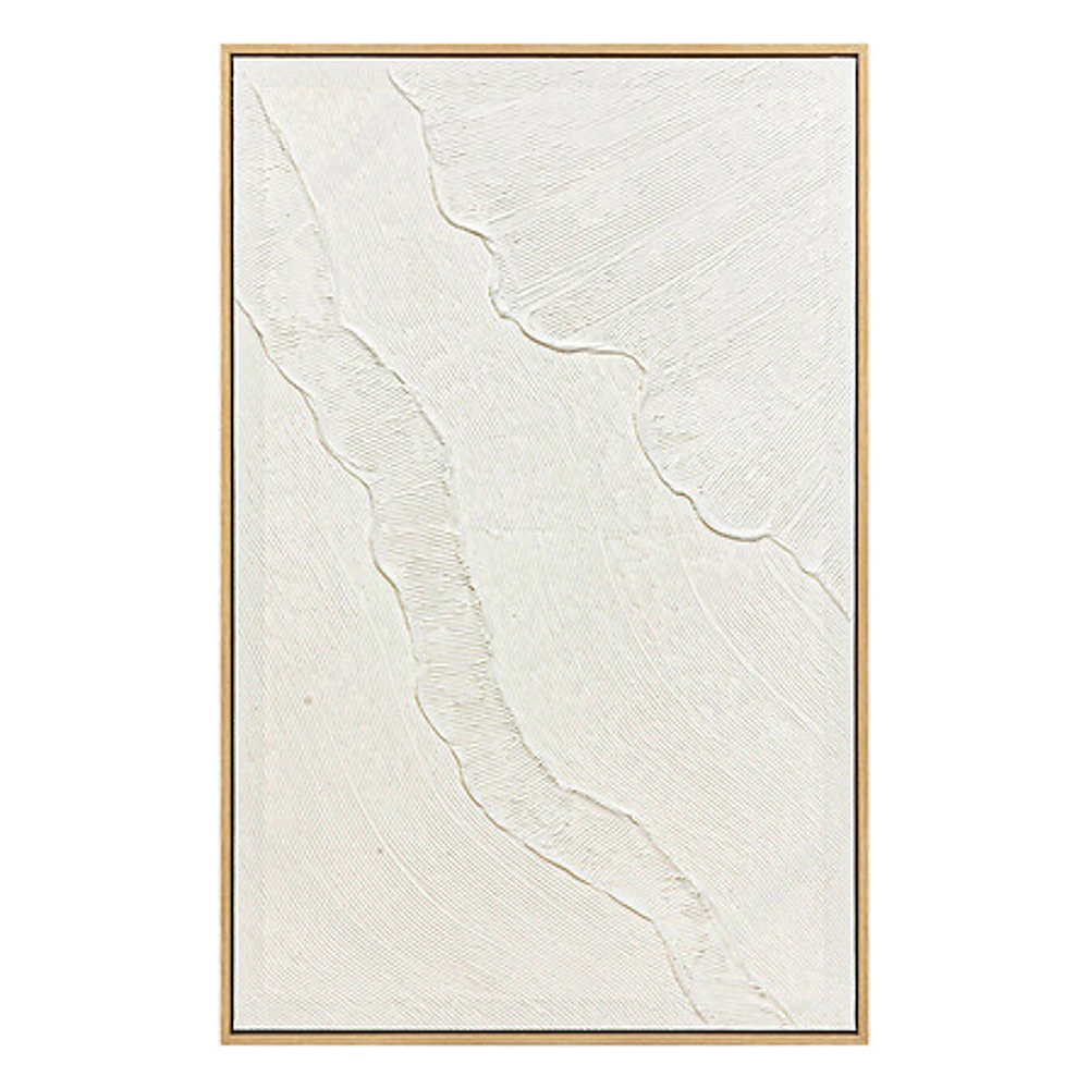 [205694 ZEN29] 3D wall decoration Kohana 116x75 cm – white