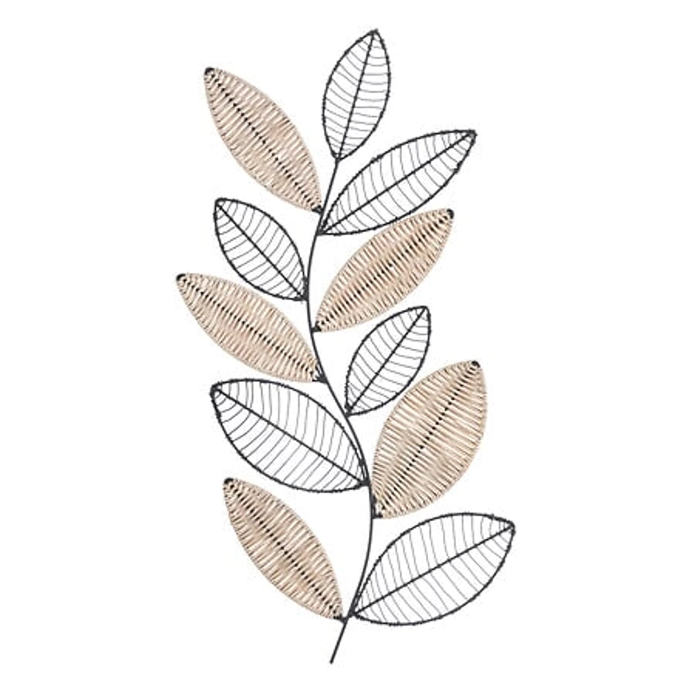 [195263 ZEN29] Aurore metal wall decoration 56x29 cm