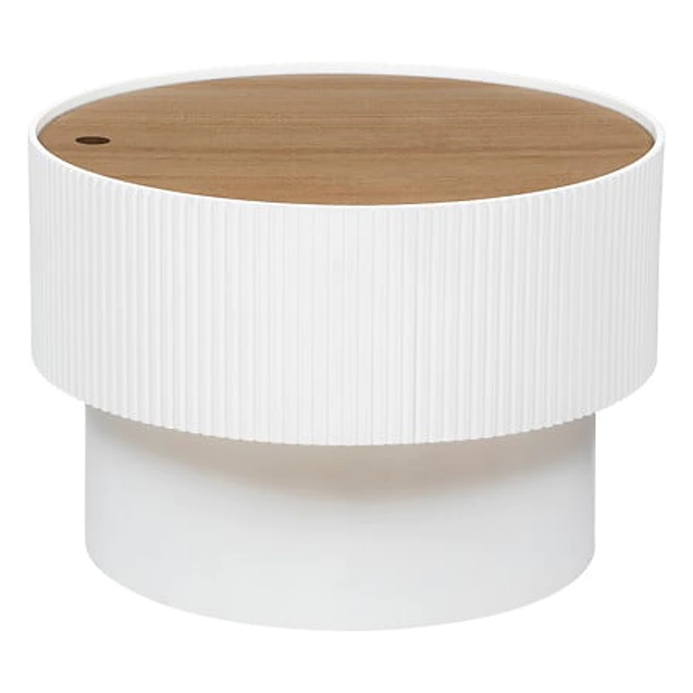 Enola round white coffee table 55 x 38 cm