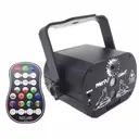 Mini disco laser light 6W red and green with remote control